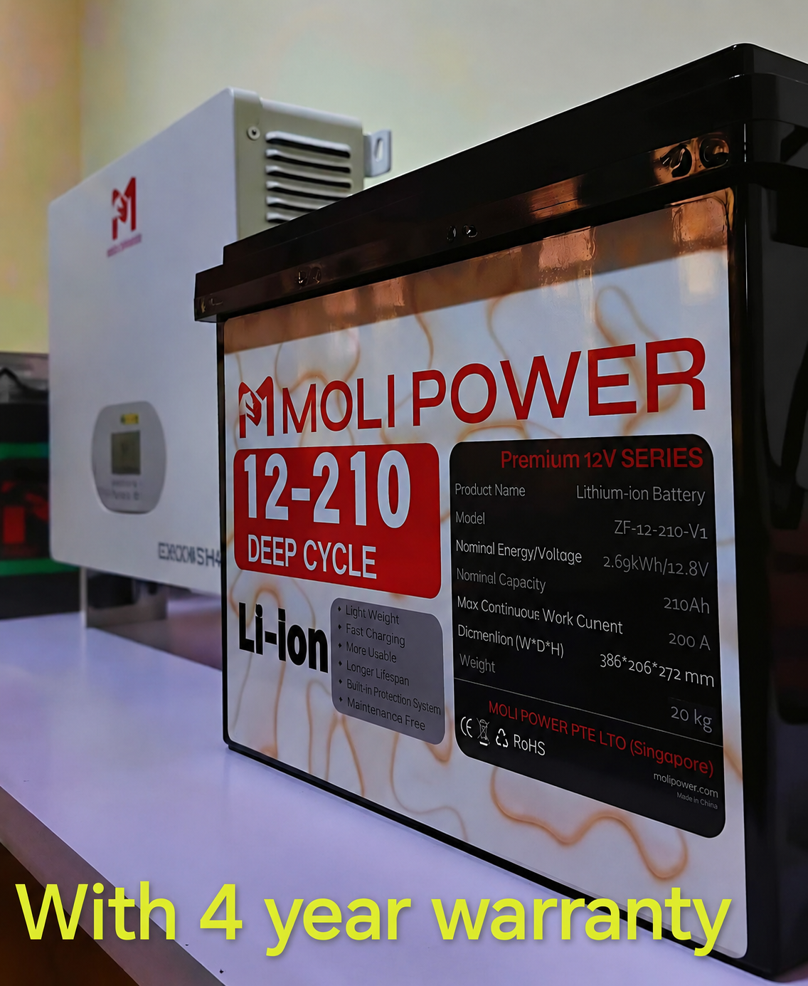 12V 210Ah lithium ion Battery