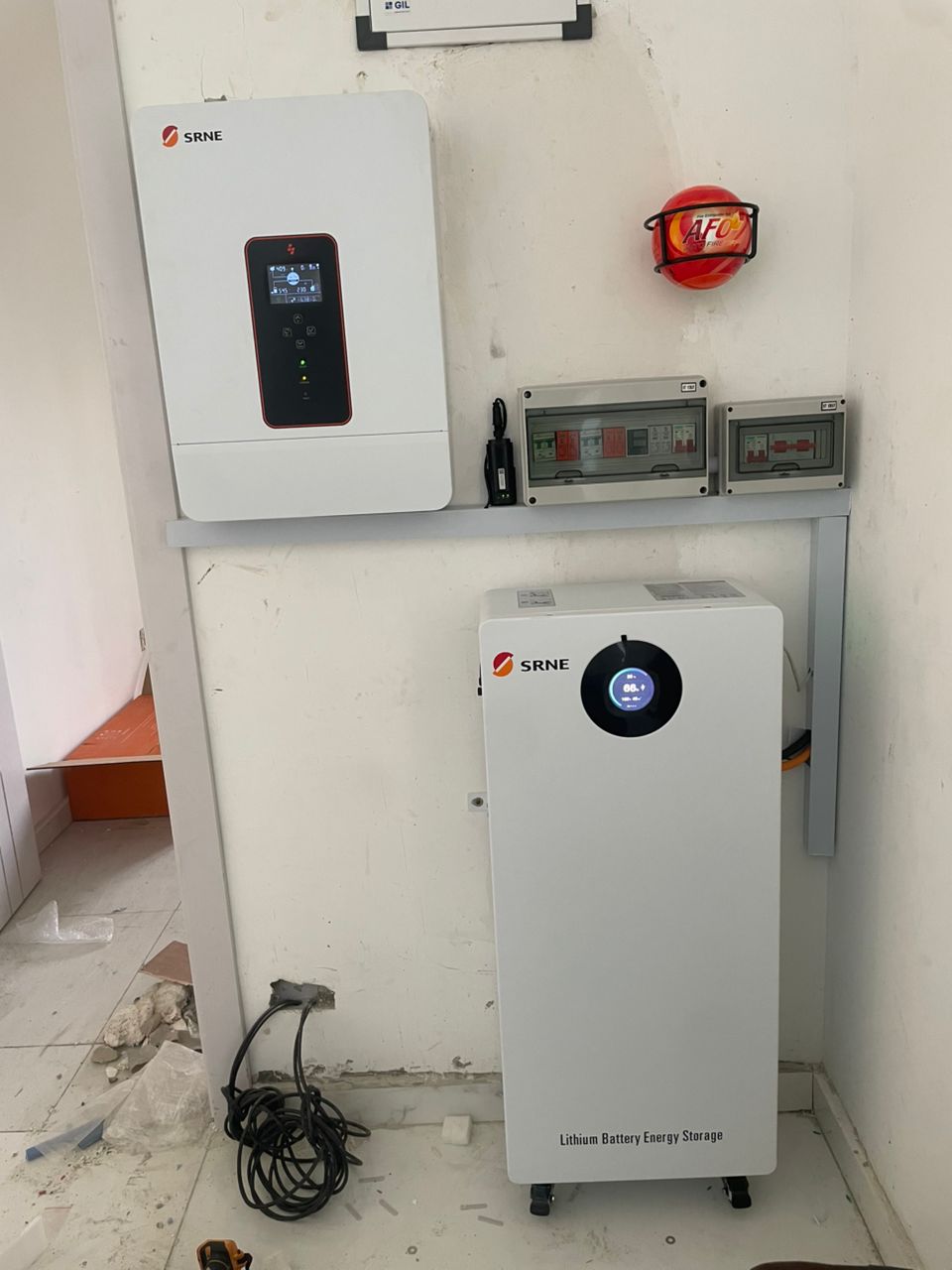 10kw inverter solution with 32kwh lithium ion batter and 14kw solar panels@U3 Estate Lagos