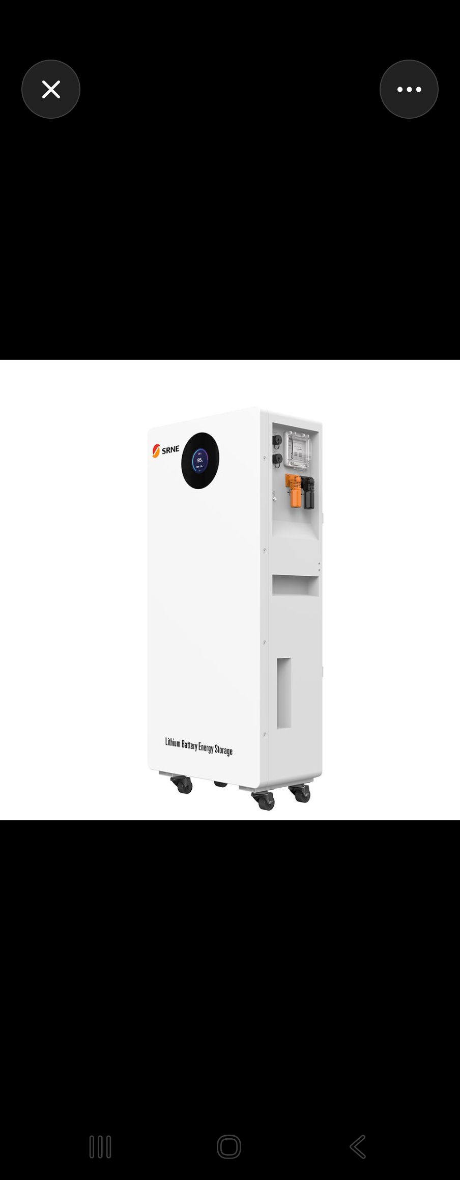 SRNE 16kwh lithium ion