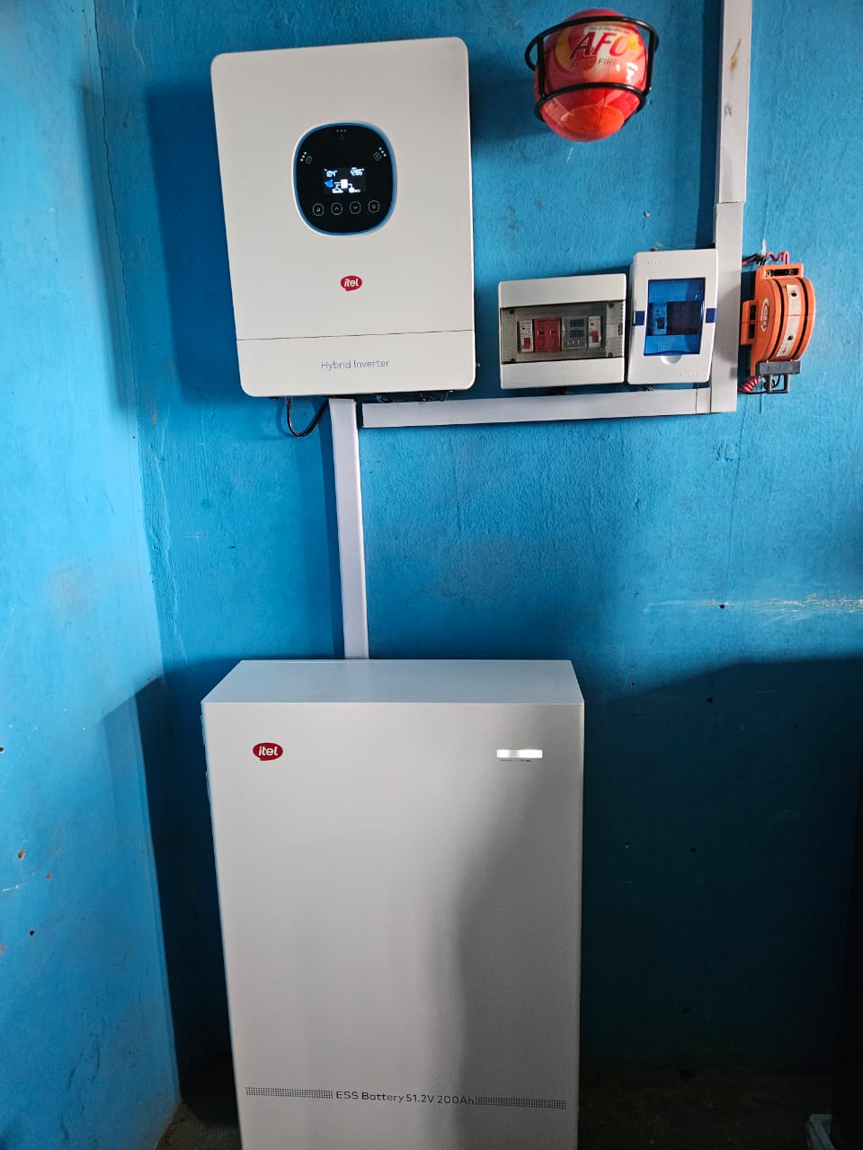 6kw itel inverter 3.6kw solar and 10.24kwh lithium ion Battery @Ipata ilorin
