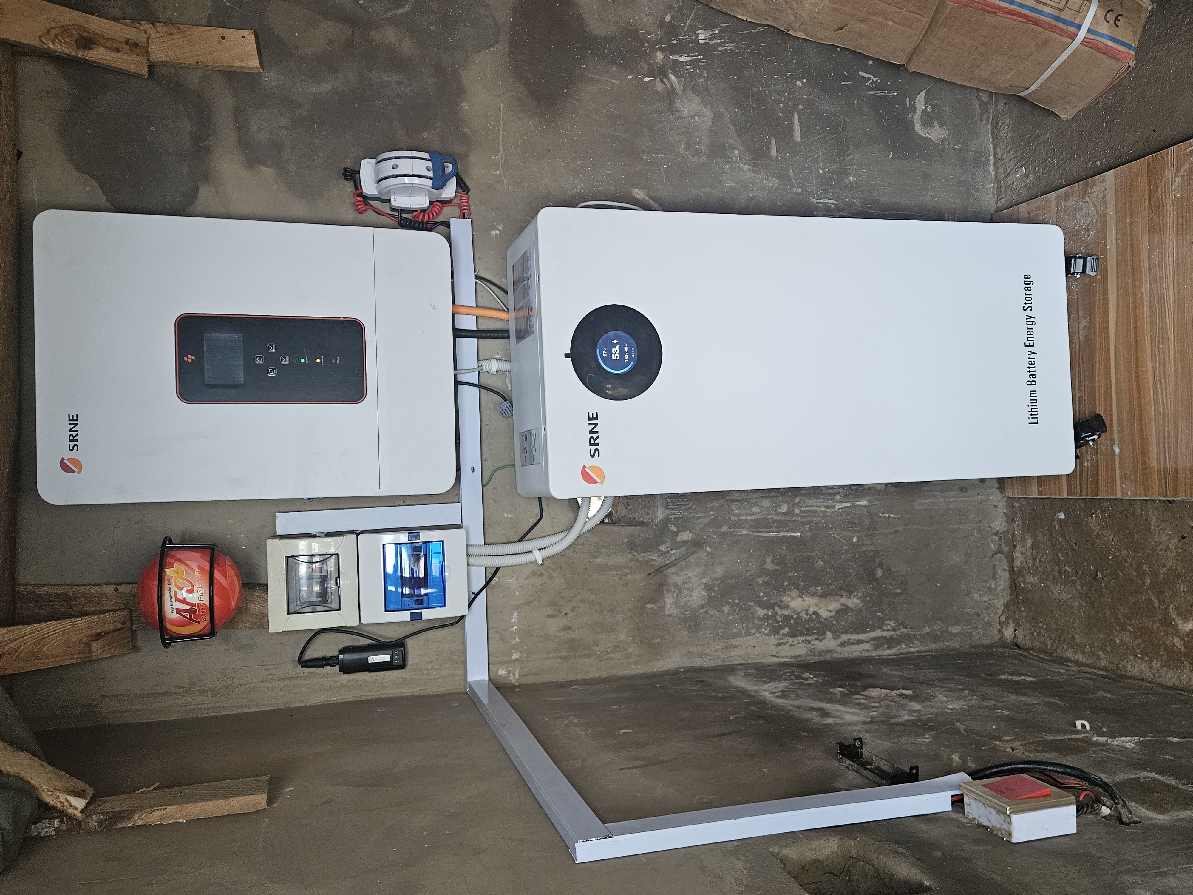10kw SRNE inverter with 16kwh lithium ion battery