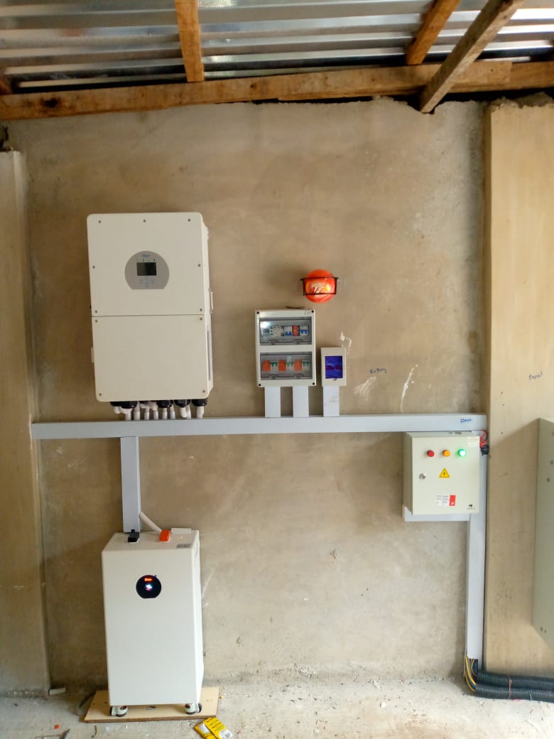 16kw Deye Inverter with 16kwh lithium ion battery at Ekiti